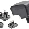 Adapter AC/DC Uwy 24V dc Iwy 620mA Wymienne 15W typ wtyczki: Australia, Europejski, Wielka Brytania, US