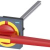 Uchwyt obrotowy do 3KD Rozmiar 5, 3KF Rozmiar 5 200mm kolor Czerwony/żółty IP65 Siemens SENTRON
