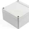 ABS enclosure, (L x W x H) 105 x 105 x 60 mm, light gray (RAL 7035), IP66, 1555LGY