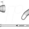 C245627 Lötspitze C245, Rundform, C245627/Ø 3,0 mm, gebogen