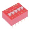 NDS-05-V 5 Way Raised Actuator DIP Switch SPST APEM
