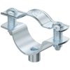 Spacer clamp, closed, max. bundle Ø 25 mm, steel, galvanized, silver, (L x W) 51 x 18 mm, 1362424