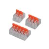 Zestaw szybkozłączek elektrycznych 2p/25 3p/25 5p/25 32A/250V - BOX 55szt odpowiednik WAGO serii 221/ LxZE71