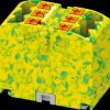 1091668 Distribution block PTFIX, 6 x 2.5, green-yellow