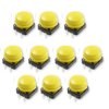 10pcs Tact Switch buttons 12x12x7.3 mm + cap