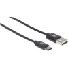 Manhattan 354936 USB cable USB 2.0 USB-A to USB-C Black 3.00 m