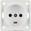 Integro Flow Gniazdo z/u /Dania/ z przesłonami styków biały mat 962722502