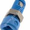 MBI 1 BL Gniazdko izolowane 2mm, gwint montżowy M5, lutowane, 6A, niebieskie, Hirschmann, odpowiednie do wtyków MST 3 i przewodó