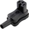 Martin Kaiser 797/sw Hot Wire Connector Plug, Right Angle, 10 A, Black, 1 pc