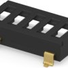 DIP switche, 5 pole, straight, 0.025 A/24 VDC, 2319747-7