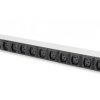 Listwa zasilająca PDU 19 Rack 10x gniazdo C13 2m 1x wtyk C14 10A zab. przeciążeniowe DN-95404