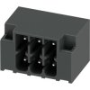 Pin header, 3 pole, pitch 3.5 mm, angled, black, 1535180