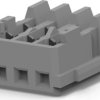Socket housing, 3 pole, pitch 1.5 mm, straight, natural, 353293-3