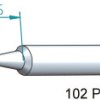 Grot lutowniczy ołówkowy Ersa do I - Narzędzie Stożkowa 0,4 mm Serie 102