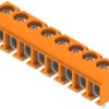 PCB terminal, 8 pole, pitch 5 mm, AWG 26-14, 15 A, screw connection, orange, 1234700000