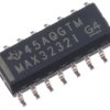 Texas Instruments Nadajnik-odbiornik liniowy MAX3232IDR Sterownik i odbiornik SOIC Powierzchnia 16-pinowy