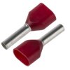 Końcówka tulejkowa izolowana 2 x 1mm² długość 8mm Czerwony średnica 2.3mm Izolowane JST