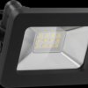 53868 LED flood light, 10 W, black, IP65