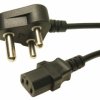 Przewód zasilania, złącze A: Wtyk południowoafrykański typu M złącze B: IEC C13 2m