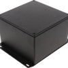 Aluminum die cast enclosure, (L x W x H) 125 x 125 x 79 mm, black (RAL 9005), IP65, 1590WKFBK
