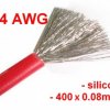 14 AWG Flexible Tinned Copper Silicone Wire - 400 Wires - 2.0 mm2 - Red