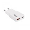 Ładowarka sieciowa Akyga AK-CH-27 30W USB-C USB-A PD GaN 5-20V / 1.5-3A biała