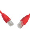 Patchcord CAT6 SFTP PVC 1m czerwony snag-proof C6-315RD-1MB