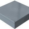 Polyester enclosure, (L x W x H) 360 x 360 x 91 mm, gray (RAL 7000), IP66, 023636090