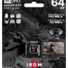 Karta pamięci microSD (microSDXC) GOODRAM 64GB IRDM M3AA V30 U3 + adapter SD