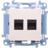 Simon 10 Gniazdo Komputerowe Podwójne Rj45 Kat.6 Kremowe C62.01/41