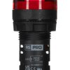 Kontrolka 230V ac Czerwony RS PRO średnica wycięcia 22mm Montaż panelowy