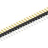 Pin header, 30 pole, pitch 2 mm, straight, black, SLY9SMD04030S