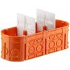 Puszka podtynkowa potrójna 60mm pomarańczowa M3x60F bezhalogenowa LSOH Multiwall SIMET