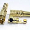 SAT F RG6U 6,8mm GOLD z odgiętką złocony