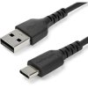 StarTech.com RUSB2AC1MB 1m USB A to USB C Charging Cable - Durable Fast Charge