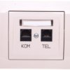 Kier Gniazdo Teleinformatyczne Rj45 + Rj11 Beżowe Gpkt-W/K/01