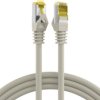 Patch cable, RJ45 plug, straight to RJ45 plug, straight, Cat 6A, S/FTP, LSZH, 0.25 m, gray, MK7001.0,25G