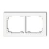 DECO Ramka 2 podwójna uniwersalna z tworzywa biały DR-2 KARLIK