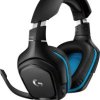 Logitech Gaming G432 Słuchawki wokółuszne przewód 7.1 Surround czarny, niebieski regulacja głośności, wyciszenie mikrofo