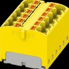 3273818 PTFIX distributor block, 12x4, yellow