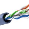 CAT 6a kabel sieciowy, U/UTP, Niebieski - Długość kabla 50 m
