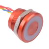 PBARZAF6000G0S APEM Red LED 12V Momentary NO 22mm Piezo Switch Prewired IP68