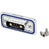 D-Sub socket, 5 pole, 5W1, equipped, angled, solder pin, 6005W1SAU59R40X