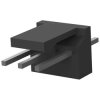 Pin header, 3 pole, pitch 2.54 mm, straight, black, 3-647050-3