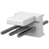 Pin header, 3 pole, pitch 2.54 mm, straight, natural, 640454-3
