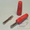 Wtyczka bananowa BS425 TB-czerwona 4mm RoHS