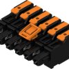 Socket, 6 pole, pitch 7.5 mm, straight, black, 8000078357