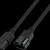7100-0,9M Power cable C13 to C14, 0.9 m, black