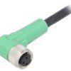 1403253 Kabel do czujników/automatyki, M8, Ilość pinów: 3, kątowe, 5m, wtyk, 250VAC