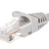 Patchcord RJ45 UTP 5e; długość 1m; szary; osłona zalewana